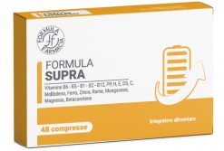 Formula Supra Multivitaminico Multiminerale Completo con Vitamine B C D E Ferro Zinco Magnesio 48 Compresse