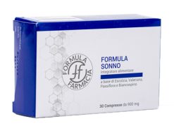 Formula Sonno Integratore Naturale per Dormire e Rilassarsi con Valeriana Passiflora Escolzia 30 Compresse