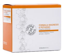 Formula Magnesio e Potassio Integratore Sali Minerali Energia e Funzione Muscolare 20 Bustine