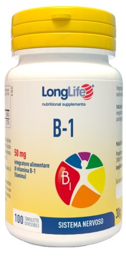 LongLife Vitamina B1 25 mg 100 Tavolette