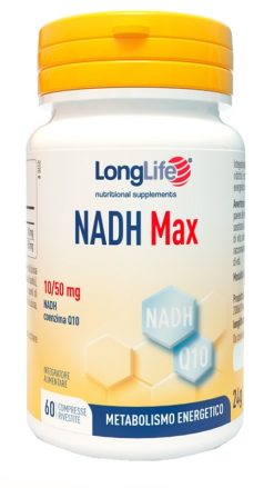 LongLife NADH Max Energia Cellulare Coenzima Q10 Integratore 60 Compresse