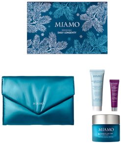 Miamo Protocollo Daily Longevity Kit Anti-Age Completo Detergente + Maschera + Crema
