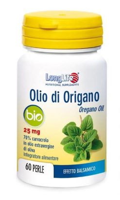 LongLife Olio di Origano Perle Integratore Balsamico Antisettico Naturale 60 Softgels