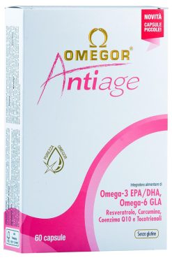 Omegor Antiage Omega 3 6 Resveratrolo Coenzima Q10 60 Capsule