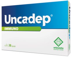Uncadep Immuno beta-glucano quercetina vitamina D3 zinco 30 capsule