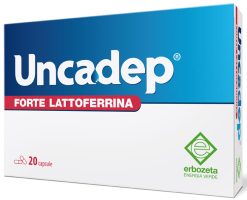 Uncadep Forte Lattoferrina 200 mg resveratrolo zinco 20 capsule