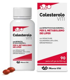 Colesterolo Viti Integratore Monacoline EPA DHA Olivo 90 Perle