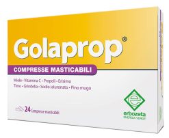 Golaprop Compresse Masticabili Propoli Vitamina C Gola 24 Compresse