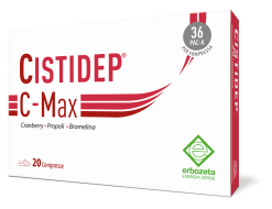 Cistidep C-Max cranberry propoli e bromelina supporto vie urinarie 20 compresse