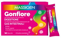 Massigen Gonfiore Stick Enzimi Digestivi Finocchio Cardo Mariano 20 Stick