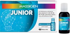 Massigen Junior Integratore Crescita Bambini Ferro Vitamine B 10 Flaconcini