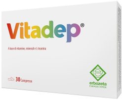 Vitadep multivitaminico con minerali e L-teanina energia difese immunitarie 30 compresse