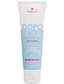 Veralab Doposole Crema Viso Corpo Lenitiva Idratante Aloe Vera 100 ml