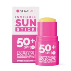 Veralab Invisible Sun Stick SPF50+ Stick Solare Trasparente Water Resistan