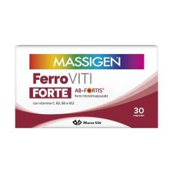 FerroViti Forte Integratore Ferro Vitamina C B2 B6 B12 30 Capsule