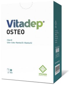 Vitadep Osteo calcio vitamina D3 K2 e lisina supporto ossa 30 stick