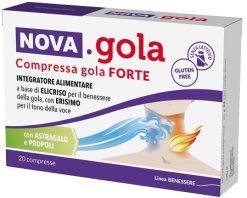 Nova Gola Forte Pastiglie Gola Propoli Erisimo Astragalo 20 Compresse