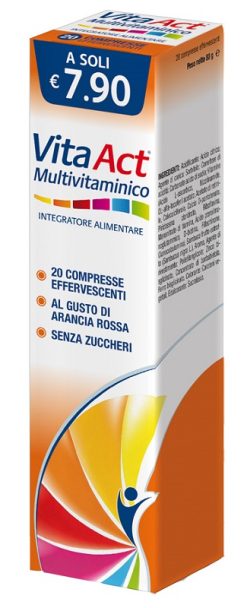 Vita Act Multivit Integratore Multivitaminico Effervescente 20 Compresse