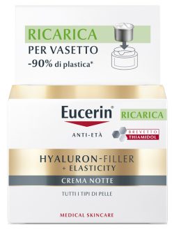Eucerin Hyaluron-Filler + Elasticity Crema Notte Ricarica 50 ml