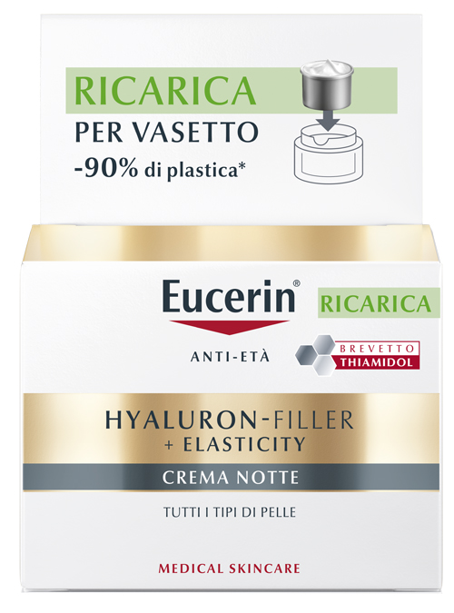 Eucerin Hyaluron-Filler + Elasticity Crema Notte Ricarica 50 ml - Eucerin Hyaluron-Filler + Elasticity Crema Notte Ricarica 50 ml