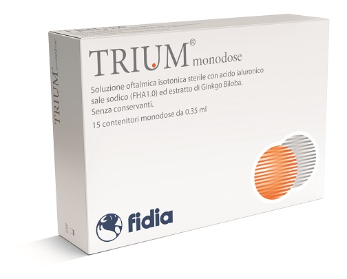 Trium Collirio Monodose Acido Ialuronico e Ginkgo Biloba 15 Flaconcini - Trium Collirio Monodose Acido Ialuronico e Ginkgo Biloba 15 Flaconcini
