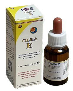 Olea E Vitamina E Naturale Gocce Difesa dallo Stress Ossidativo 20 ml