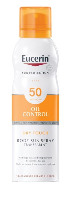 Eucerin Oil Control Dry Touch Body Sun Spray Spf 50 200 ml
