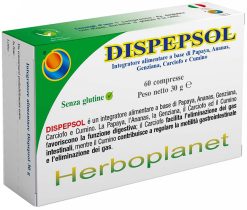 Dispepsol Integratore Digestione e Gonfiore Gas Intestinali Papaya Ananas 60 compresse