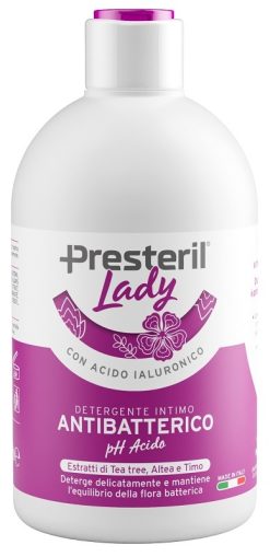 Lady Presteril Detergente Intimo Antibatterico pH Acido 250ml