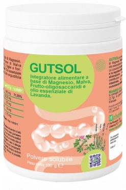 Gutsol magnesio malva e FOS regolarità intestinale e digestione 100 g