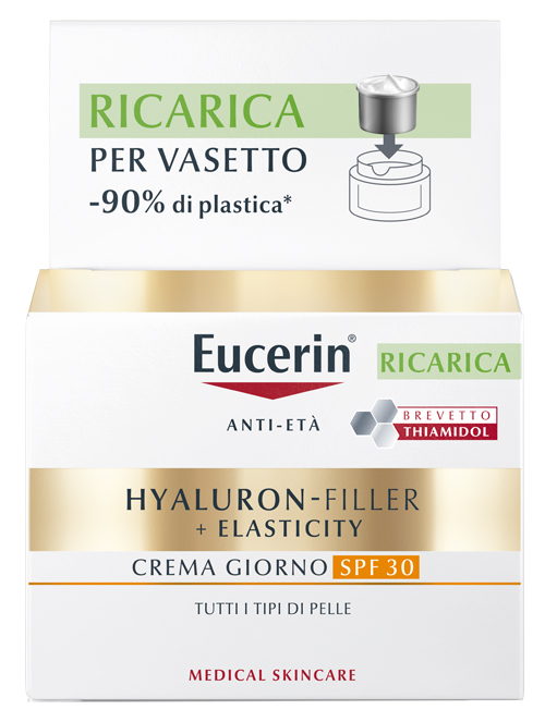 Eucerin Hyaluron-Filler + Elasticity Giorno Spf 30 Ricarica 50 ml - Eucerin Hyaluron-Filler + Elasticity Giorno Spf 30 Ricarica 50 ml