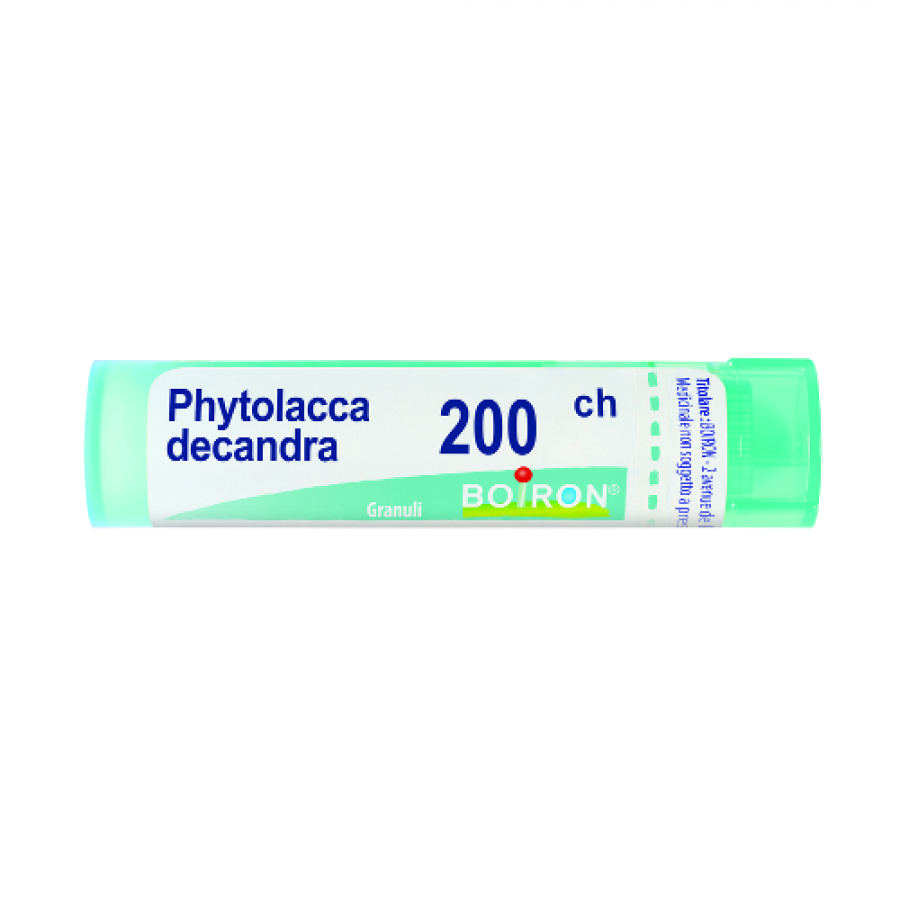Phytolacca Decandra Boiron 200 CH Granuli Omeopatici 4 g - Phytolacca Decandra Boiron 200 CH Granuli Omeopatici 4 g