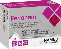 Ferronam Integratore  Ferro Stanchezza e Anemia 30 compresse