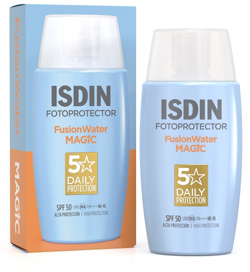 ISDIN Fusion Water Magic SPF50 Fotoprotettore Viso Ultraleggero 50ml - ISDIN Fusion Water Magic SPF50 Fotoprotettore Viso Ultraleggero 50ml