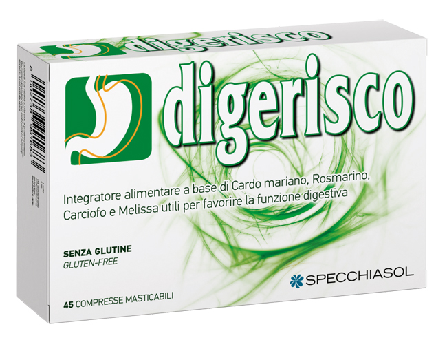 Digerisco Integratore per Digestione e Benessere Gastrointestinale 45 Compresse Masticabili - Digerisco Integratore per Digestione e Benessere Gastrointestinale 45 Compresse Masticabili