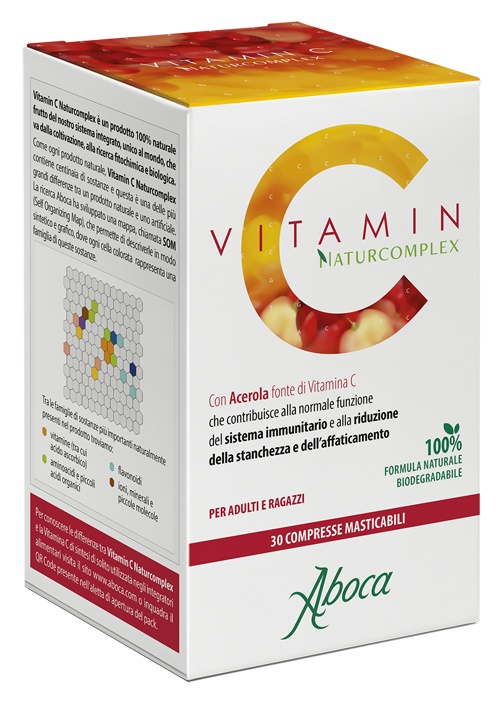 Vitamin C Naturcomplex Vitamina C Naturale da Acerola 30 Compresse - Vitamin C Naturcomplex Vitamina C Naturale da Acerola 30 Compresse