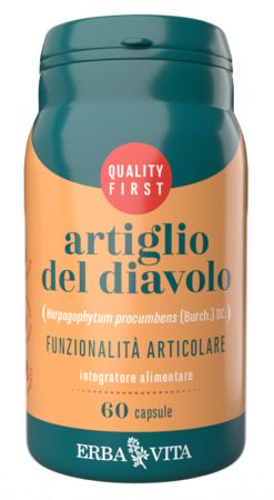Artiglio del Diavolo Integratore per Funzionalità Articolare con Arpagoside 60 Capsule