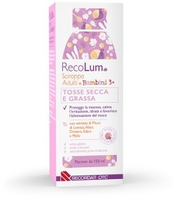RecoLum Sciroppo per Tosse Secca e Grassa con Muco di Lumaca Altea Drosera ed Edera 150 ml