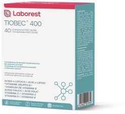 Tiobec 400 Integratore con Acido Alfa Lipoico a Rilascio Controllato e Vitamine del Gruppo B 40 Compresse