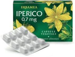 Erbamea Iperico 0,7 mg Integratore per Tono dell'Umore 36 Capsule