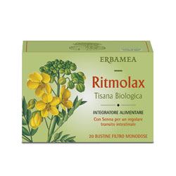Erbamea Ritmolax Tisana Bio per Regolarità Intestinale con Senna Finocchio e Camomilla 20 Bustine Filtro - Erbamea Ritmolax Tisana Bio per Regolarità Intestinale con Senna Finocchio e Camomilla 20 Bustine Filtro