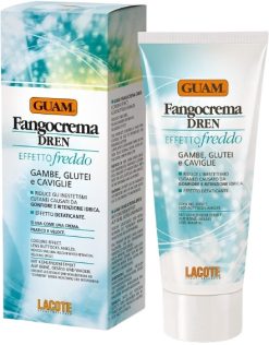 Guam Dren Fangocrema Effetto Freddo Crema Drenante Gambe e Glutei 200 ml