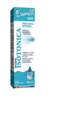 Eumill Naso Soluzione Isotonica Igiene Nasale Quotidiana Adulti e Bambini 100 ml