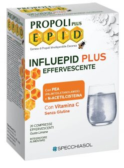 Propoli Plus Epid Influepid Plus Effervescente con Propoli E.P.I.D. Vitamina C e N-Acetilcisteina 20 Compresse Effervescenti