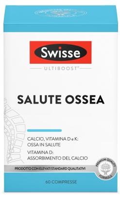 Swisse Salute Ossea Integratore con Calcio Vitamina D3 e Vitamina K2 60 Compresse