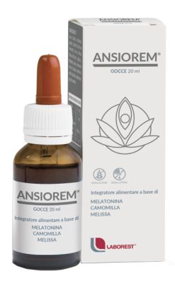 Ansiorem Gocce Melatonina con Camomilla e Melissa Integratore per il Sonno 20 ml