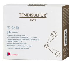 Tendisulfur Run Integratore per Tendini Articolazioni e Cartilagini con Collagene MSM 14 Bustine