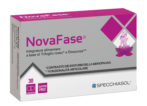 Specchiasol Novafase Integratore per Menopausa con Trifoglio Rosso e Dioscorea 30 Compresse - Specchiasol Novafase Integratore per Menopausa con Trifoglio Rosso e Dioscorea 30 Compresse