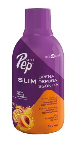 Ultra Pep Slim Drena Depura Sgonfia Pesca Integratore Drenante Depurativo e Sgonfiante 500 ml