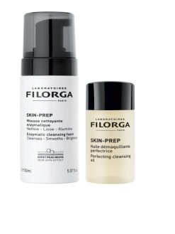 Filorga Mousse Nettoyante e Huile Démaquillante Duo Detergente e Struccante Viso e Occhi
